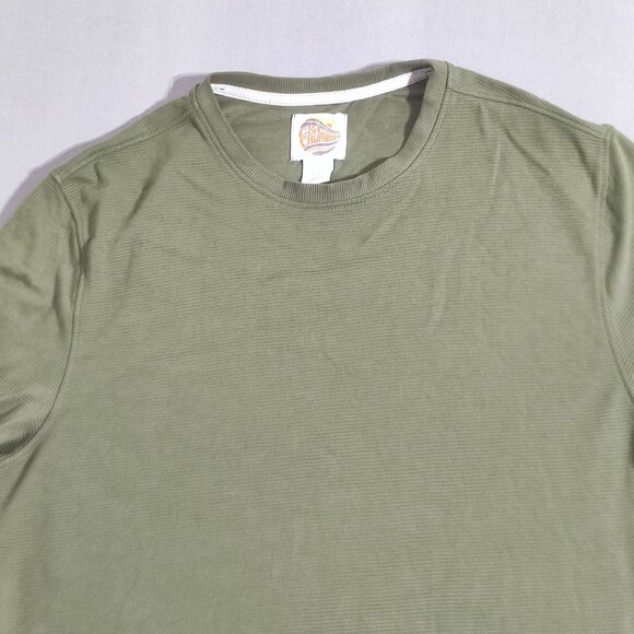 C&C California crew neck sweater men's size XL olive green long sleeve crew neck - Picture 2 of 7